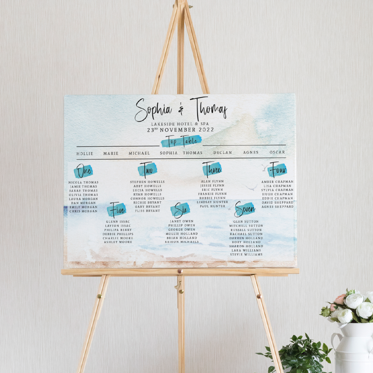 Seascape Seating Plan