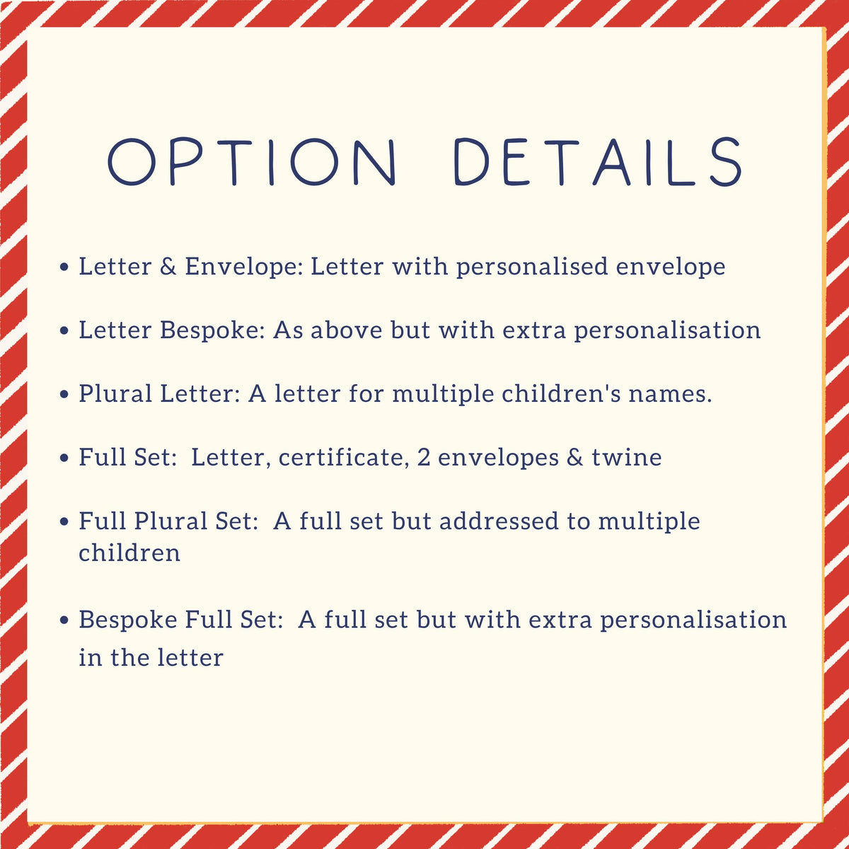 Personalised Letter From Santa/Father Christmas