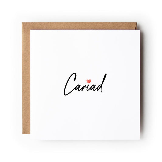 Welsh Cariad St Dwynwen’s Day Card, Welsh Valentine’s Day Card, Welsh Love Card