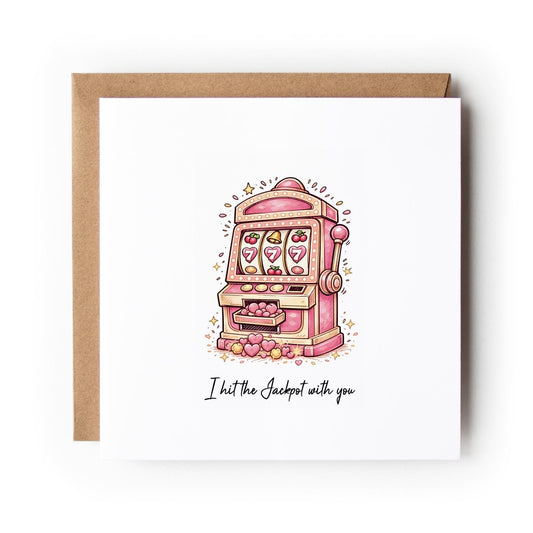 Valentine Card Jackpot Illustration Love Card