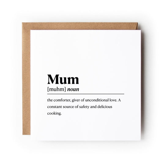 Mum Definition Mothers Day Card