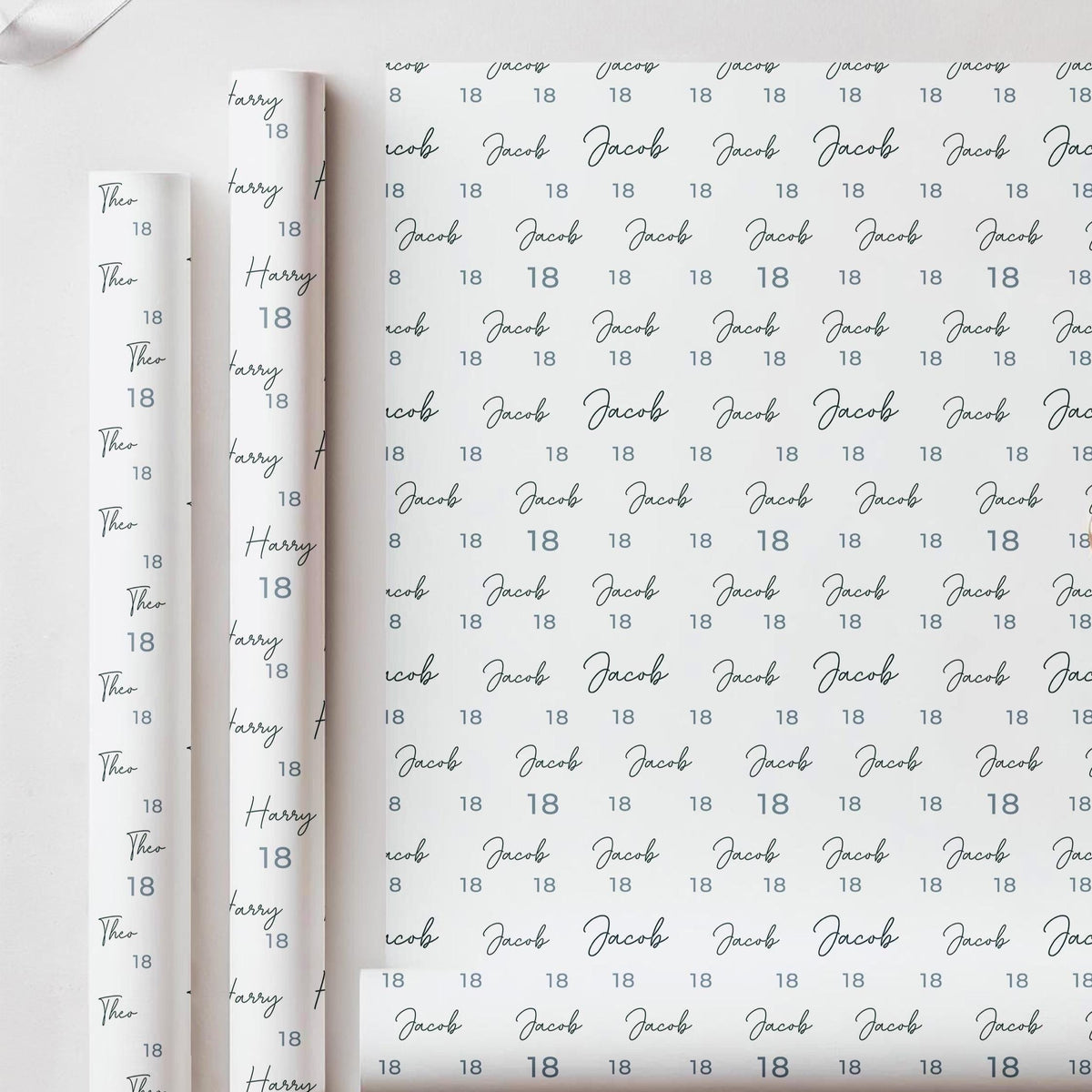 Personalised 18th Birthday Wrapping Paper, Custom 18th Birthday Paper, Boys 18th Gift Wrap, Personalised 18th Birthday Gift Wrap