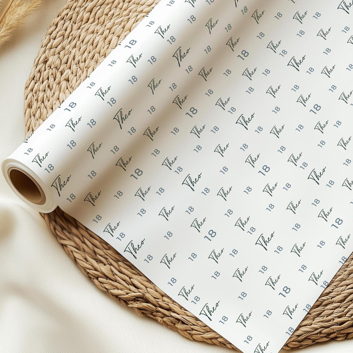 Personalised 18th Birthday Wrapping Paper, Custom 18th Birthday Paper, Boys 18th Gift Wrap, Personalised 18th Birthday Gift Wrap