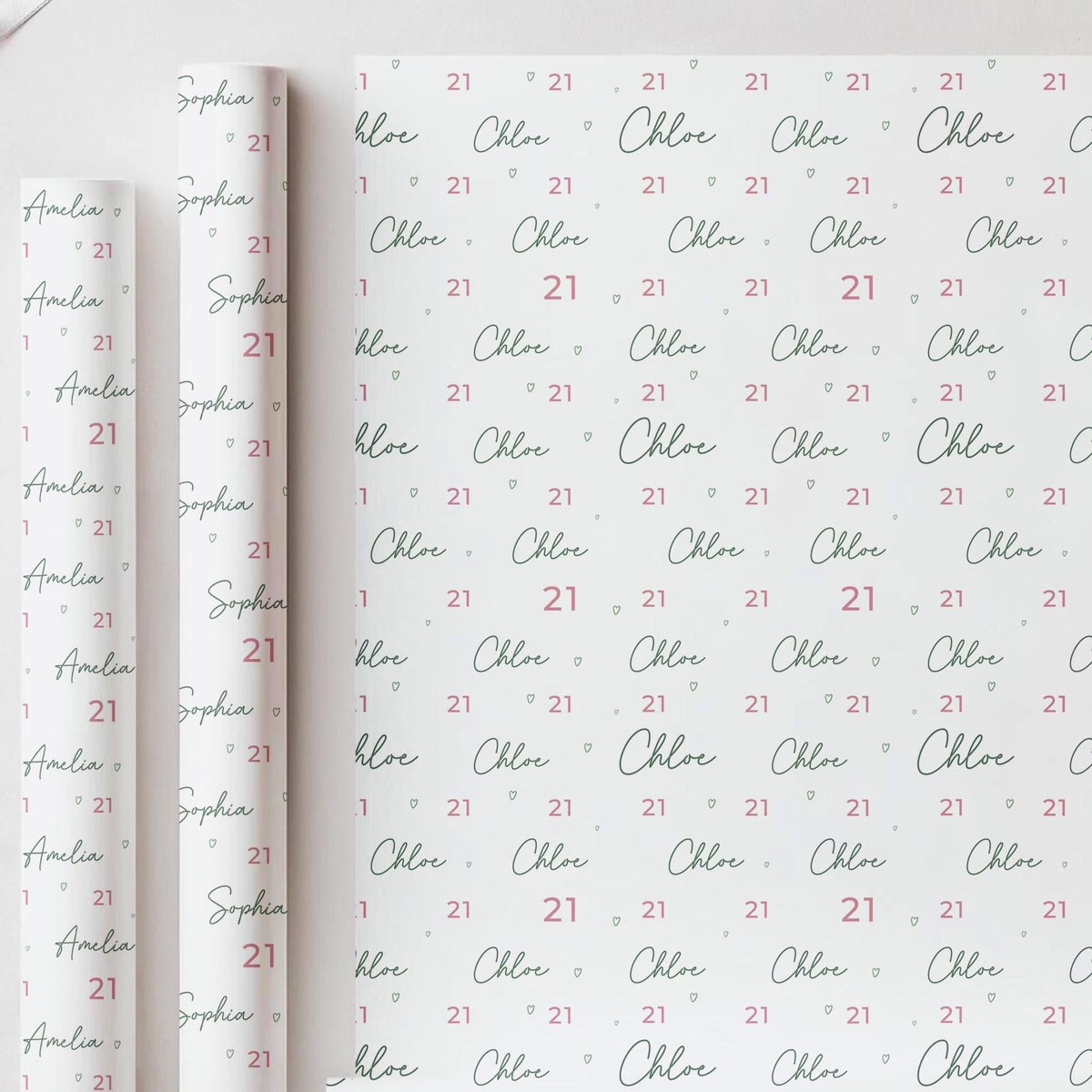 Personalised 21st Birthday Wrapping Paper, Custom 21st Birthday Paper, Girls 21st Gift Wrap, Personalised 21st Birthday Gift Wrap