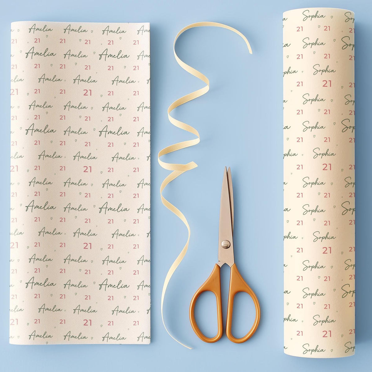 Personalised 21st Birthday Wrapping Paper, Custom 21st Birthday Paper, Girls 21st Gift Wrap, Personalised 21st Birthday Gift Wrap
