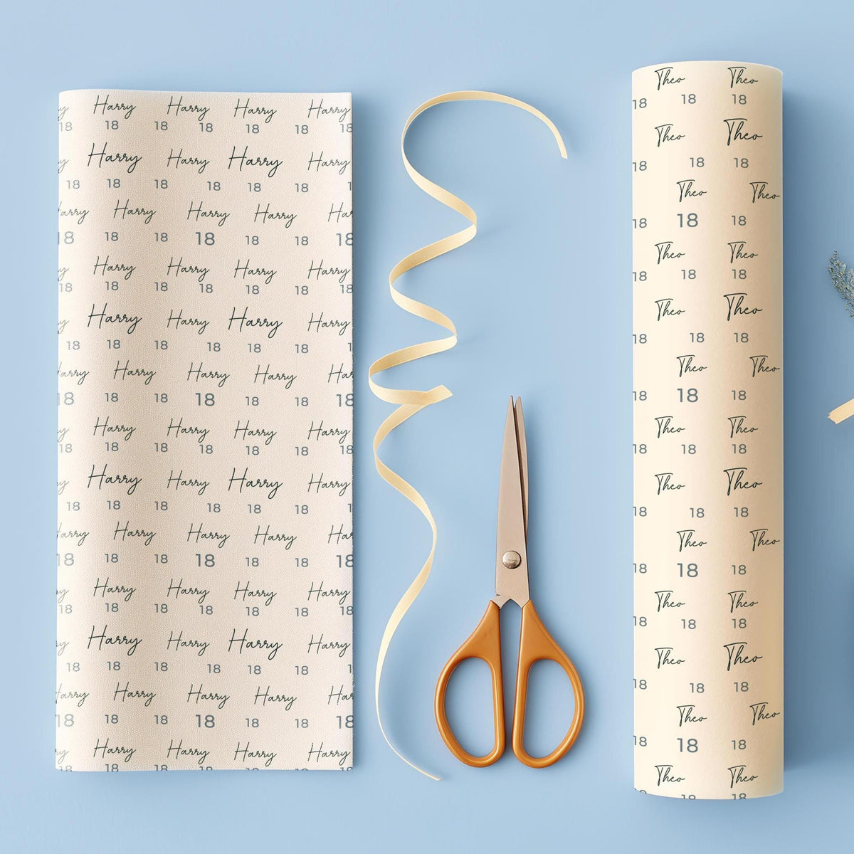Personalised 18th Birthday Wrapping Paper, Custom 18th Birthday Paper, Boys 18th Gift Wrap, Personalised 18th Birthday Gift Wrap