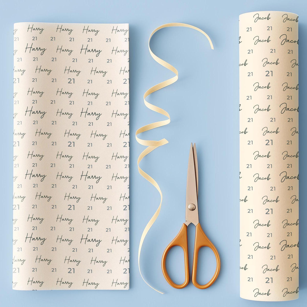 Personalised 21st Birthday Wrapping Paper, Custom 21st Birthday Paper, Boys 21st Gift Wrap, Personalised 21st Birthday Gift Wrap
