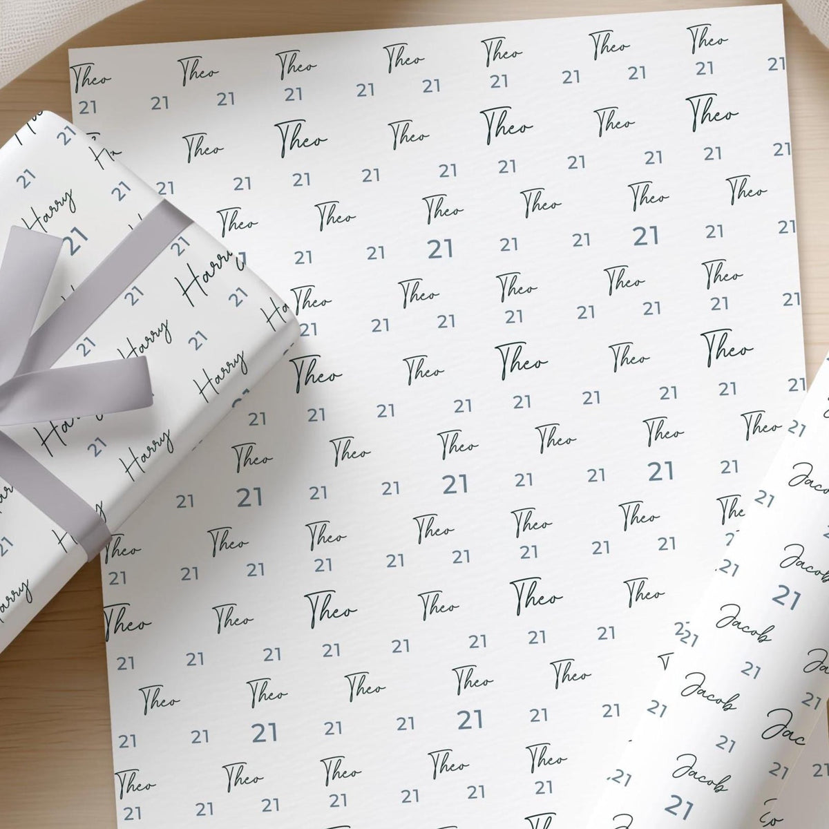 Personalised 21st Birthday Wrapping Paper, Custom 21st Birthday Paper, Boys 21st Gift Wrap, Personalised 21st Birthday Gift Wrap