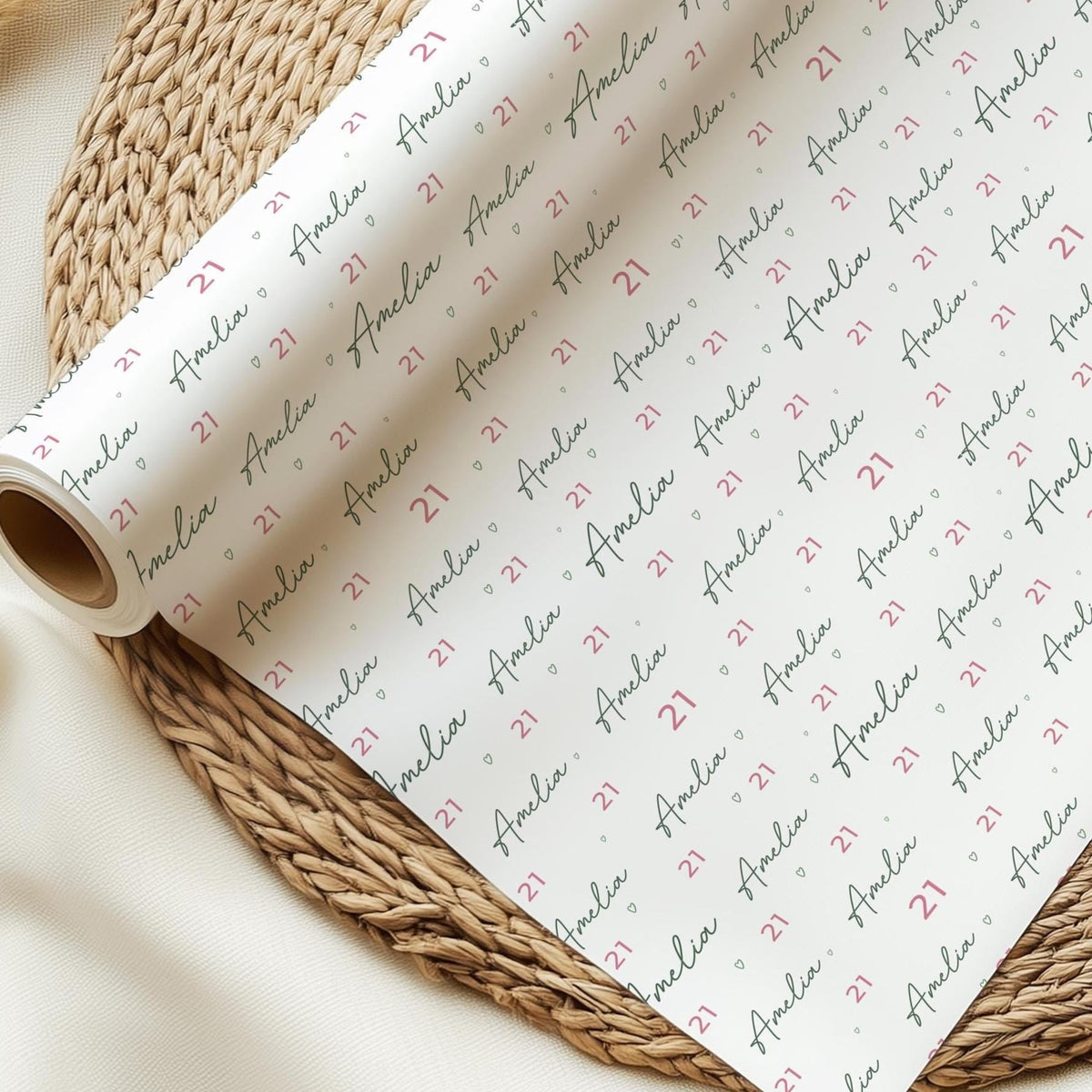 Personalised 21st Birthday Wrapping Paper, Custom 21st Birthday Paper, Girls 21st Gift Wrap, Personalised 21st Birthday Gift Wrap